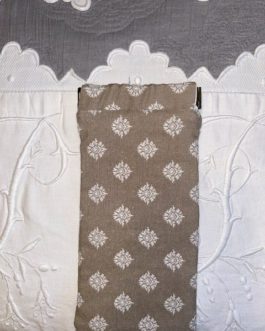 Étui à lunettes Marron et dentelle fine