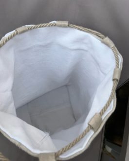 Grand sac’’baluchon’’ en chanvre et monogramme A