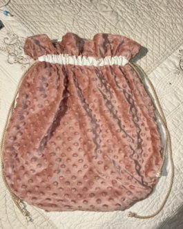 Petit sac à linge vieux rose Style Shabby-chic