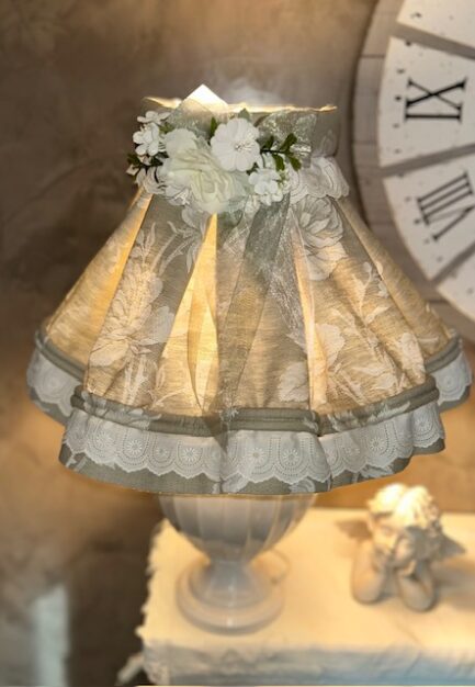 Lampe pied en porcelaine blanche – Image 2