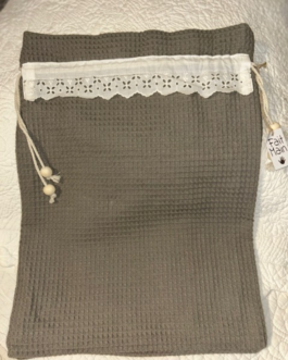 Petit sac à lingerie blanc, gris, rose